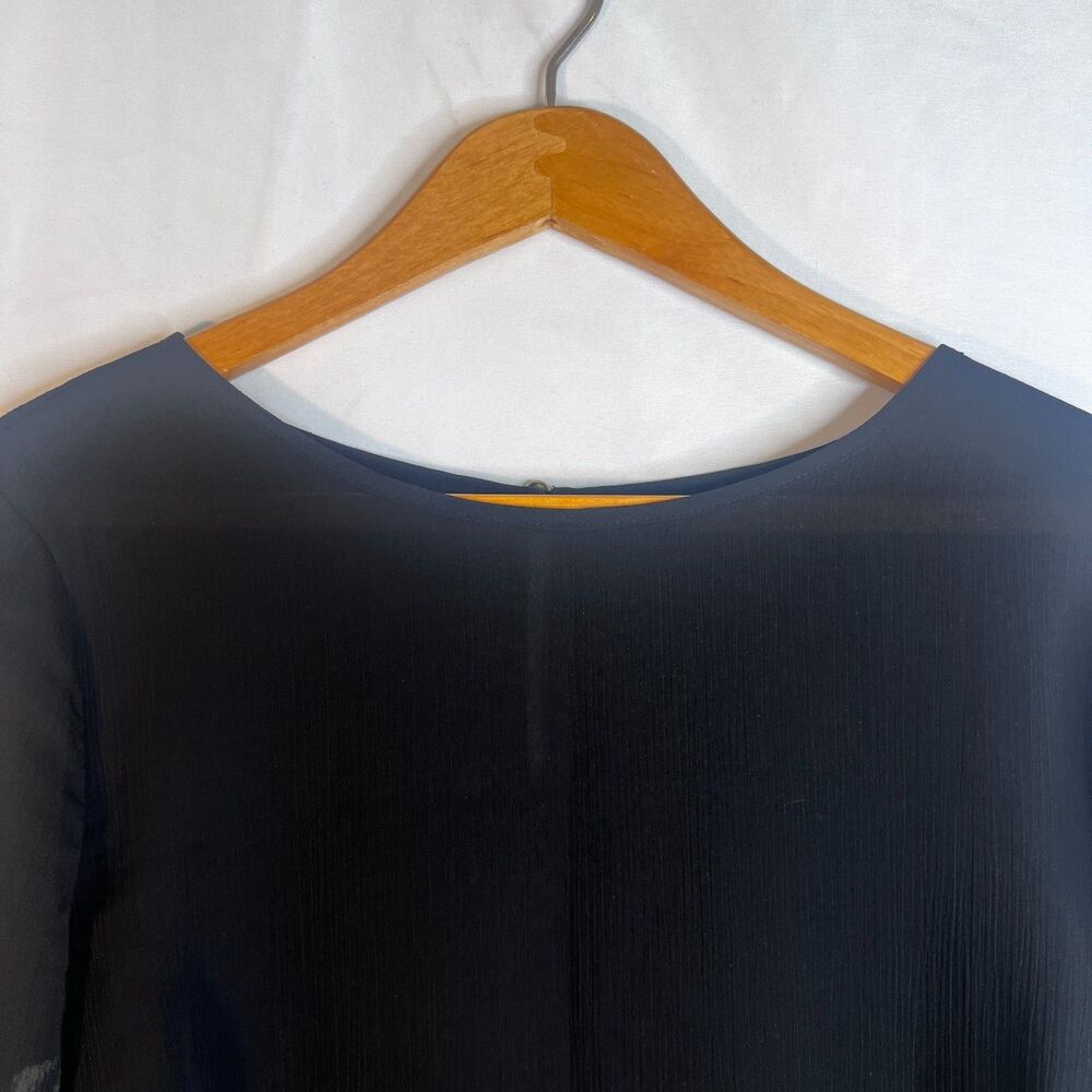 Apt 9 Floral Sheer Sleeve Color Block Boho Cottag… - image 3